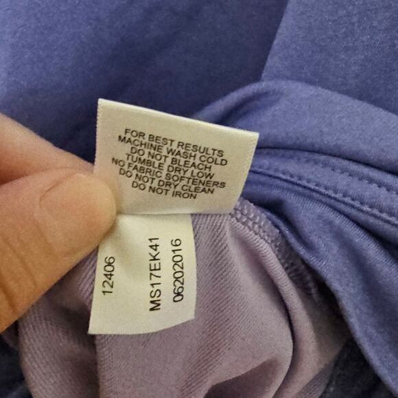 Men's Peter Millar Crown Sports Lavender 1/4 Zip Tank Stretch Men's Size Large - Picture 6 of 6